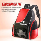 Vizari Solano Soccer Sport Backpack – Red