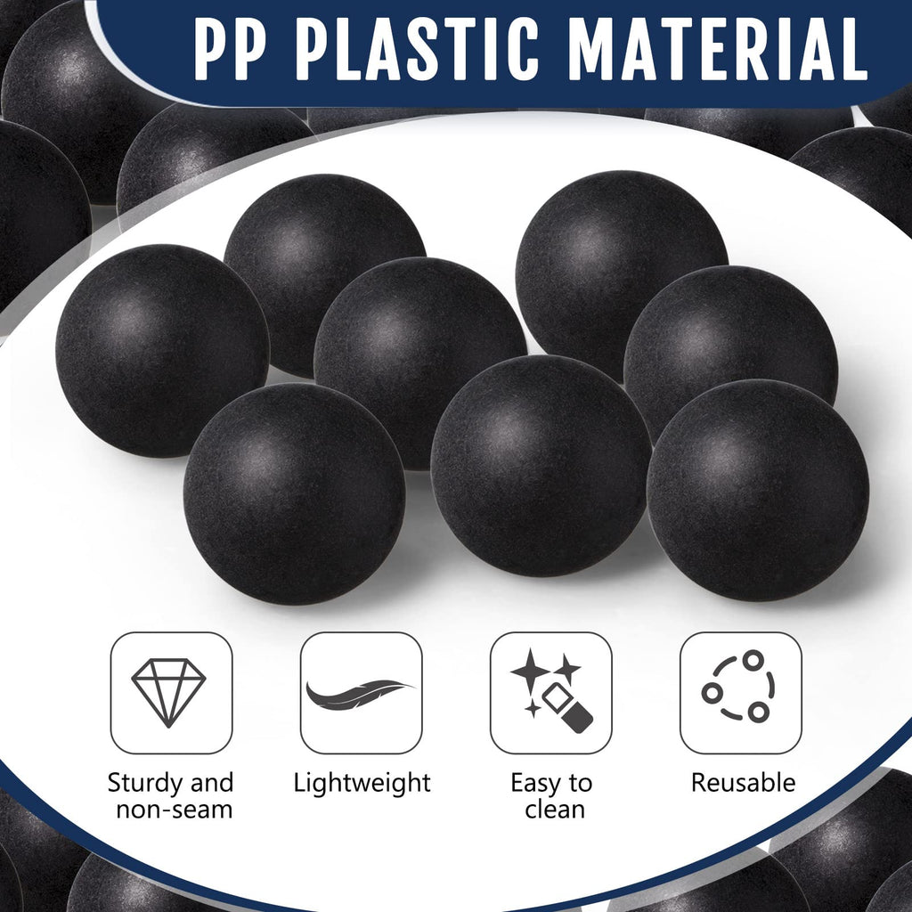 Hanaive 100 Pack Table Tennis Balls Multi Colored 40mm Plastic Balls Bulk Washable Small Game for Carnival Pool Games, Party Dec