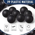 Hanaive 100 Pack Table Tennis Balls Multi Colored 40mm Plastic Balls Bulk Washable Small Game for Carnival Pool Games, Party Dec