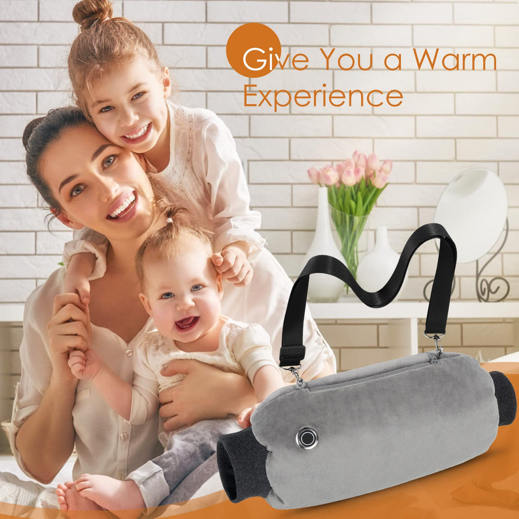 Rechargeable Hand Warmers, Portable Graphene Heated Gloves Handwarmers Bag With 10000Mah Power Bank&3 Heat Modes, Fast Electric