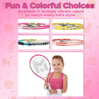 Insum 17'' Junior Toddler Tennis Rackets For Little Kids Tennis Racquet For 2-4 Years (17Inch-Pink)