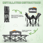 Slendor Toddle Cot, Toddler Portable Bed W/Cartoon Handrail, Blanket (5Ft X 4Ft), Folding Toddler Cots For Camping, Travel Bed,