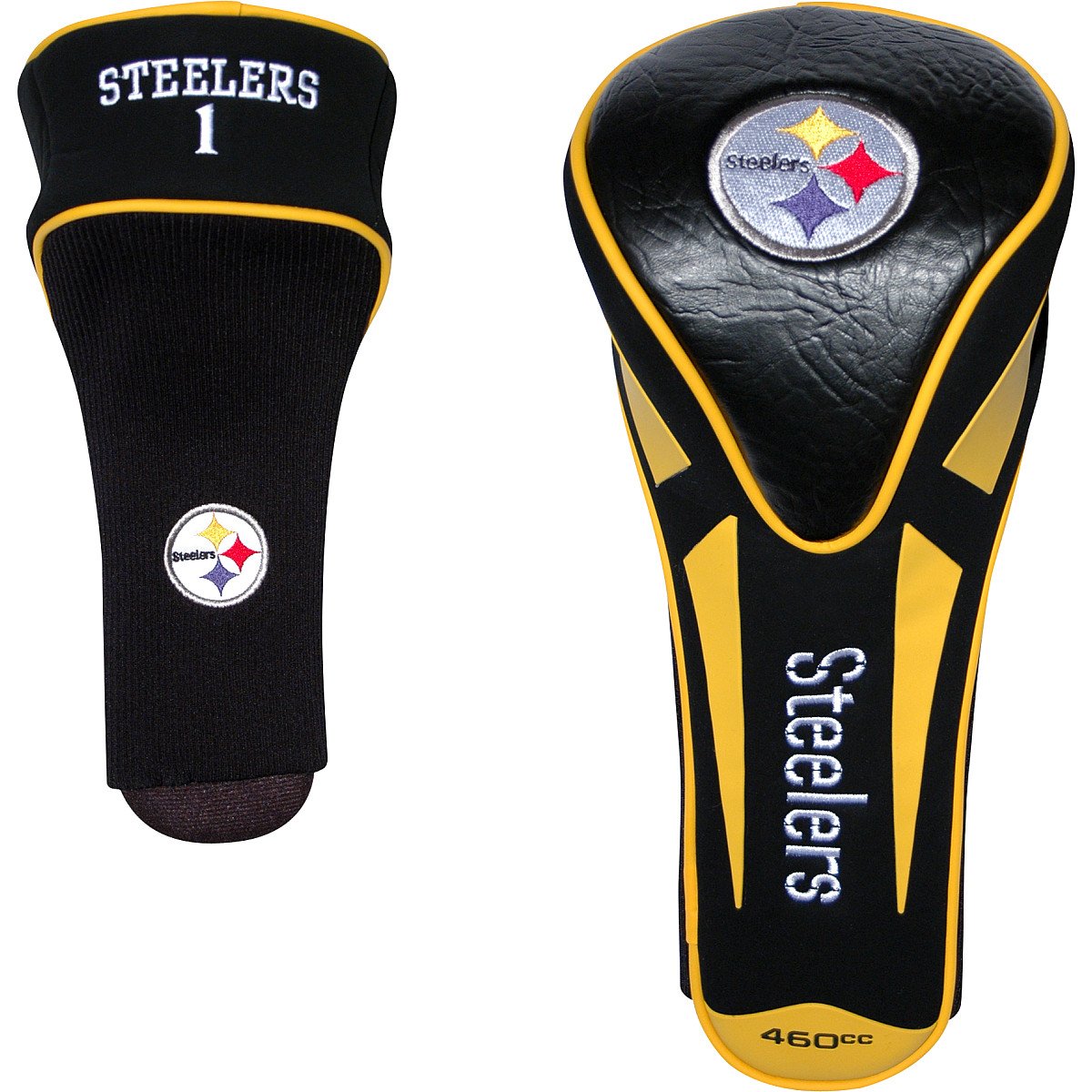 Team Golf Nfl Pittsburgh Steelers Single Apex Driver Head Cover Golf Club Single Apex Driver Headcover, Fits All Oversized Clubs