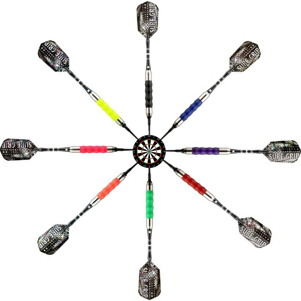Viper Sure Grip Soft Tip Darts With Accessory Kit (Neon Orange, 16 Grams)