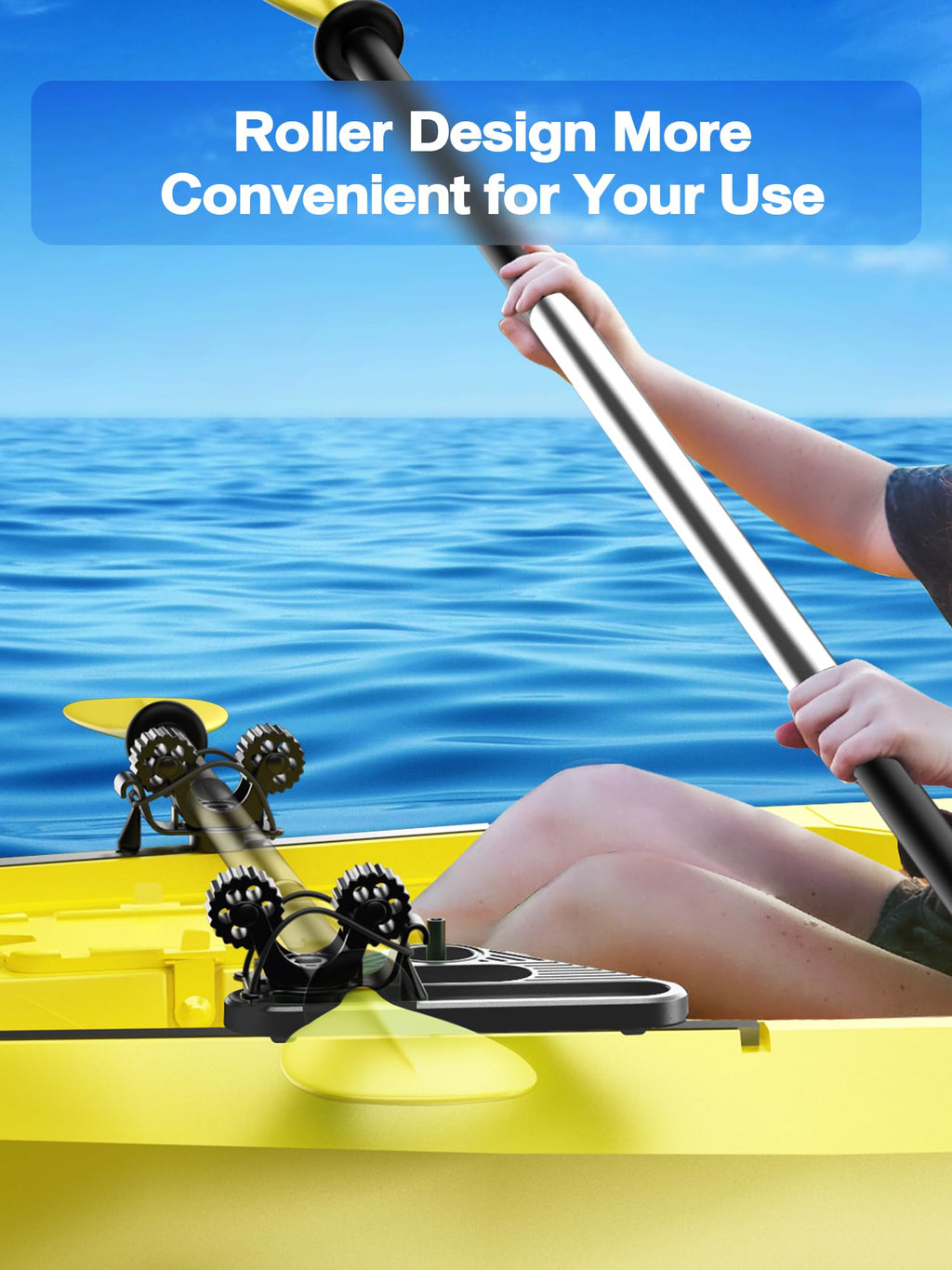 Doubleheader With Dual Kayak Paddle Holder, Kayak Paddle Holder With Two Security Tethers, Multi-Functional Dual Head Kayak Trac