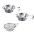 Campingmoon 2Pcs Set Stainless Steel Camping Sierra Cup 310Ml With 1Pc Colander S-220-2P/S-213