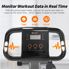 Ativafit Folding Exercise Bike Foldable Fitness Indoor Stationary Bike Magnetic 3 In 1 Upright Recumbent Exercise Bike For Home
