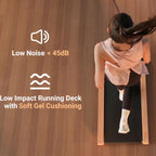 Walking Pad, High Grade Wood Under Desk Treadmill 300Lbs Capacity, Max 2.5 Hp Electric Treadmill For Home Office Installation-Fr