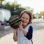 Wisdom Leaves Rubber Basketball(27.5'') Size 5 For Kids/Youth Outdoor Indoor Beach Play Games-Waterproof Pool Basketball