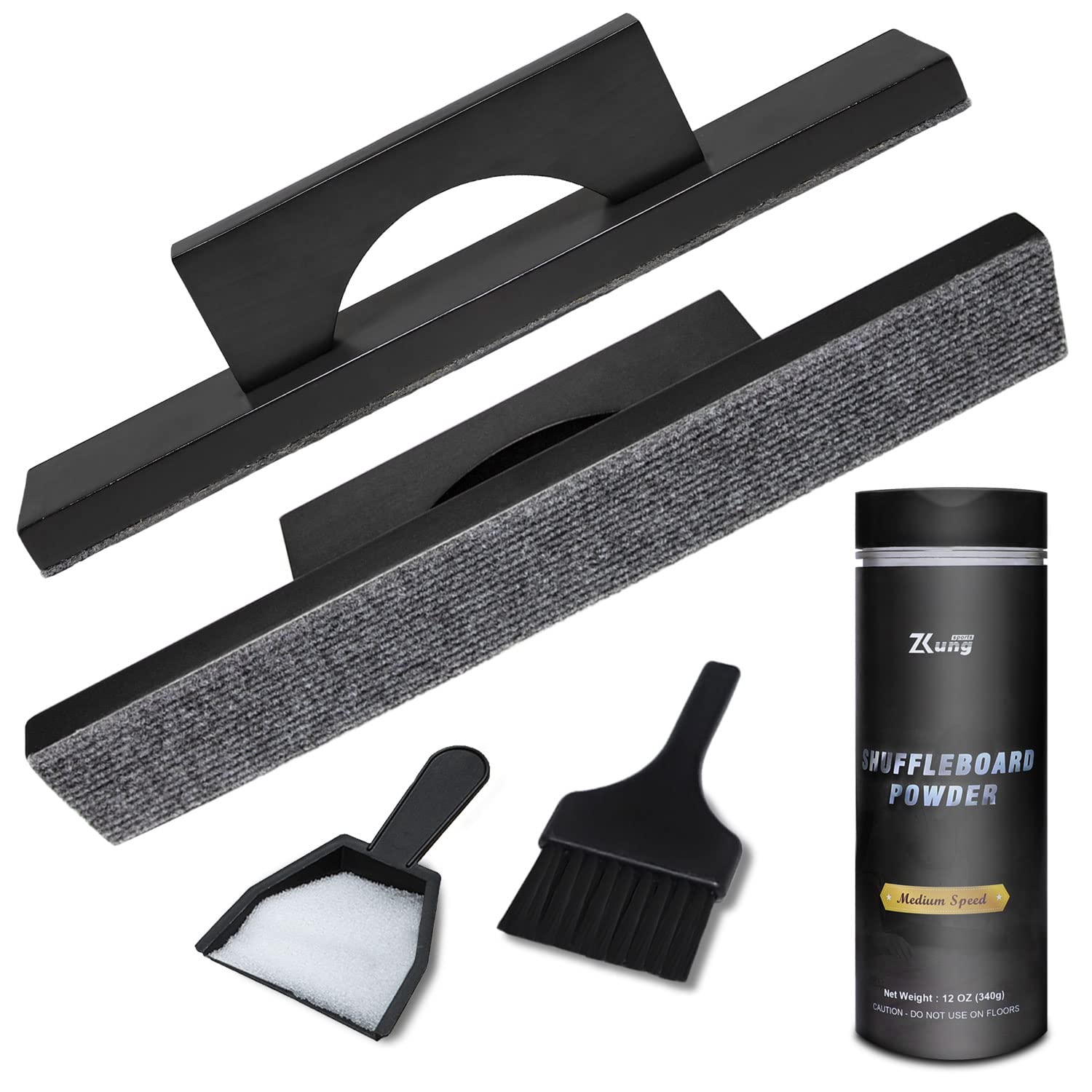 Ydds Shuffleboard Wax With Brush Set With Shuffleboard Sand Slow Speed, Shuffleboard Table Brush, Mini Dustpan And Brush For Shu