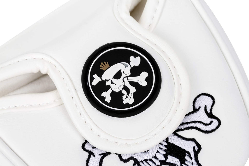 Cnc Golf King Skull White Mallet Putter Cover Headcover For Scotty Cameron Taylormade Odyssey 2Ball
