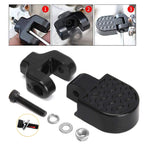 Tobwolf 1 Pair Mini Bike Rear Pedals, 3.1X1.6 In / 8X4Cm Aluminium Alloy Folding Bike Pegs, Non-Slip Bicycle Footrests, Foot Pla