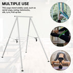 Hecasa Yoga Stand For Indoor And Outdoor, 9.6 Ft/115.3 Inch Adjustable Height Aerial Yoga Frame & Yoga Hammock, Ankle Lock, Adju