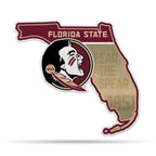 Rico Industries Ncaa Florida State Seminoles State Shape Shape Cut Pennant - Home And Living Room D  Cor - Soft Felt Ez To Hang