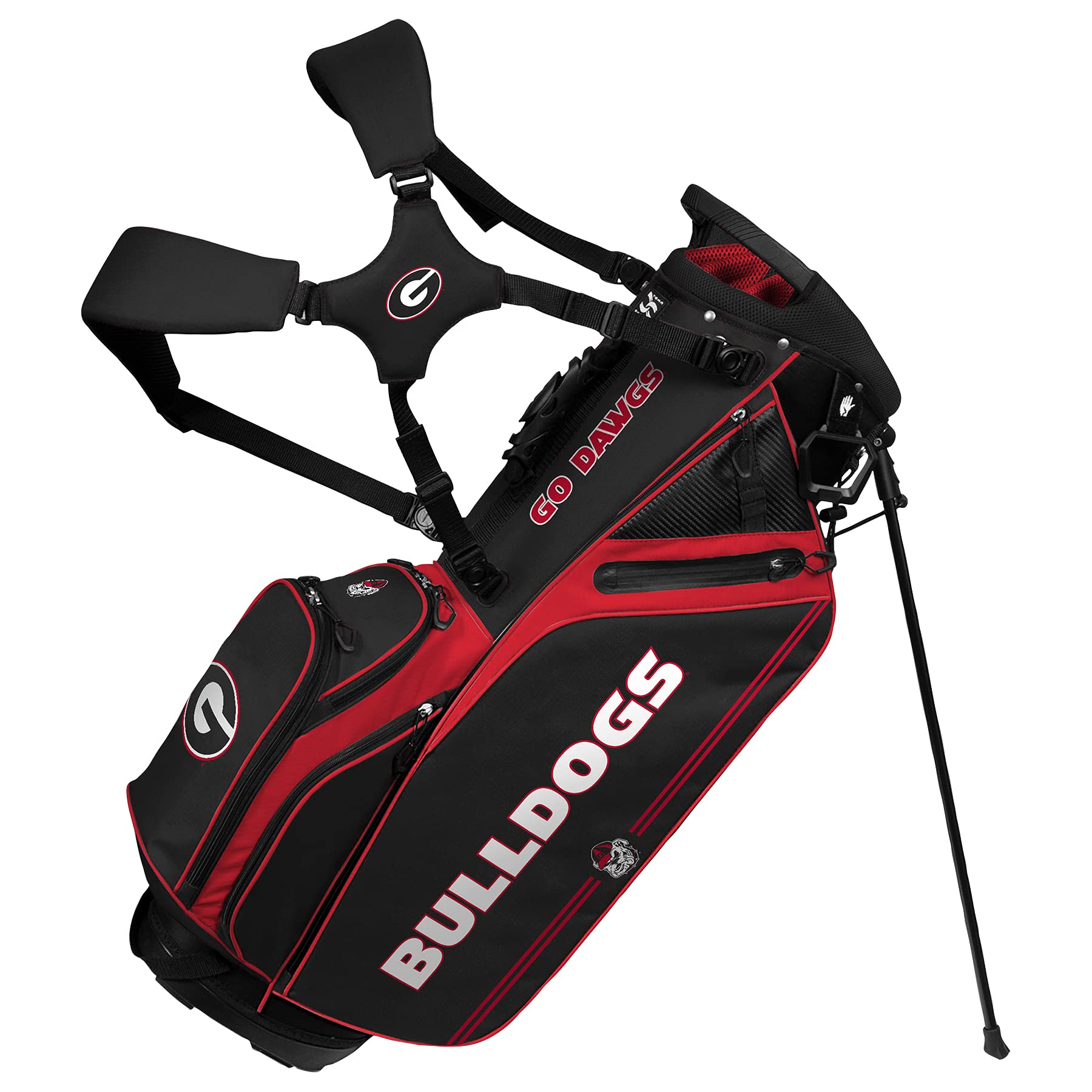 Georgia Bulldogs Caddie Carry Hybrid Golf Bag