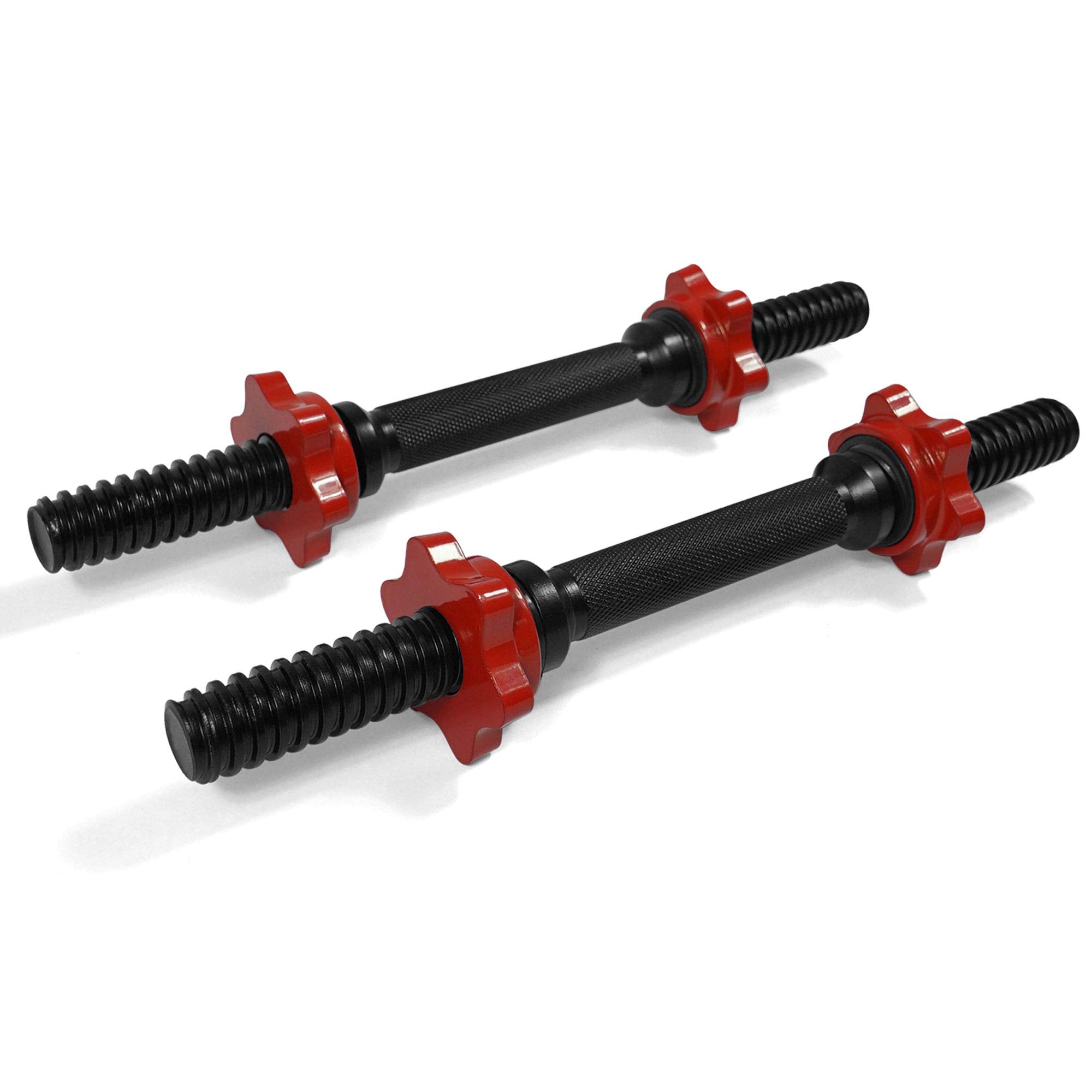 Yes4All Adjustable Dumbbell Bar 115 Inch Dumbbell Handles, D Blackred Handle