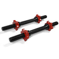 Yes4All 1.15-inch Adjustable Dumbbell Handles with Collars - 16-inch Long (Fits 1.15 inch hole Plates) - Sold in Pair - Chrome V