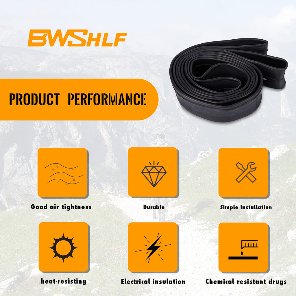 Bwshlf 700X18/25C Bike Inner Tube Bicycle Replacement Butyl Inner Tube With 60Mm Presta Valve For Road Bikes (6 Pack)