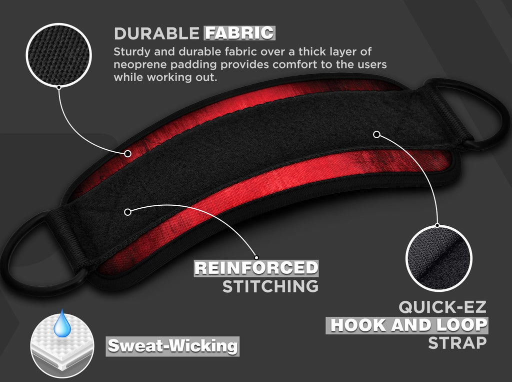 Rdx Ankle Straps For Cable Machines Resistance Bands Attachment, 7Mm Neoprene Padded 10   X4   , Gym Wrist Cuff Women Men Home F