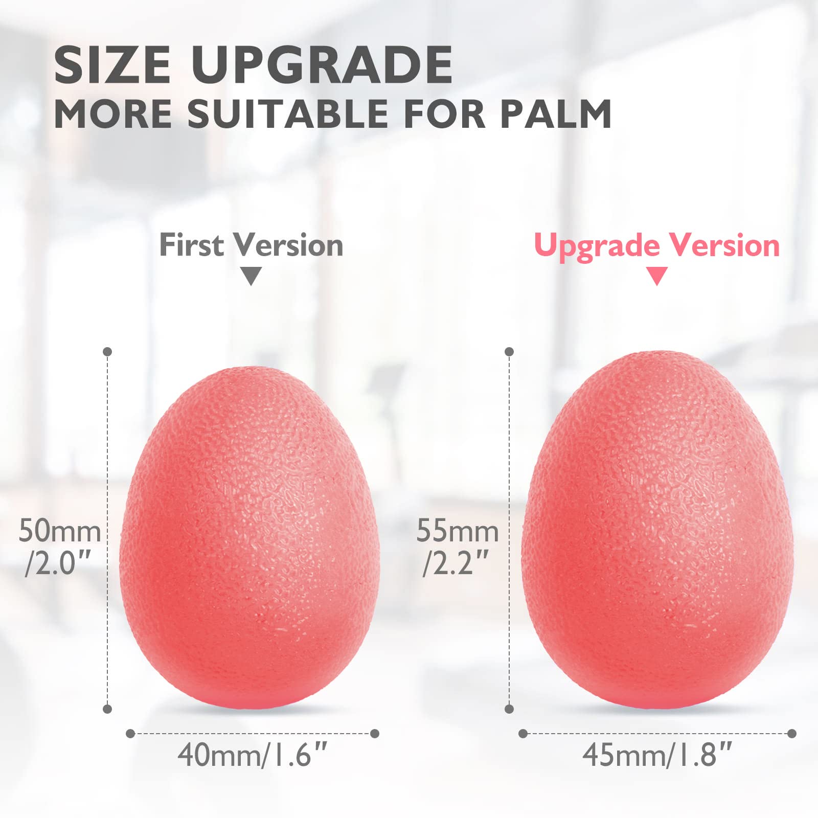 Peradix Hand Grip Strength Trainer, Stress Relief Ball For Adults And Kids, Wrist Rehab Therapy Hand Grip Equipment Ball Squishy