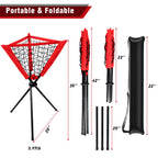 Hikeen Baseball Caddy Softball Coaching Accessories Baseball Training Equipment Portable And Detachable Batting Tee Softball Rac