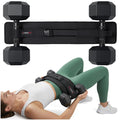 Hip Thrust Belt for Dumbbells, Barbells & Kettlebells - ThrustFlex Glute Bridge Belt, Anti-Slip Neoprene Pad, Supports 400 lbs, 