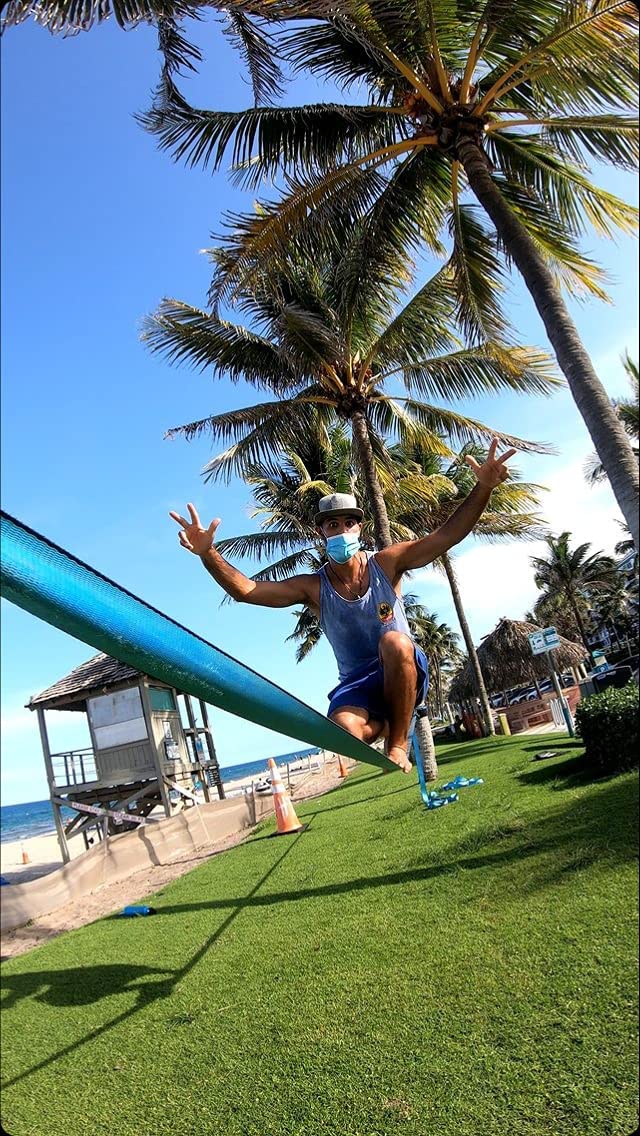 Zenmonkey Slackline Kit With Tree Protectors, Cloth Carry Bag And Instructions, 60 Foot - Easy Setup For The Family, Kids And Ad