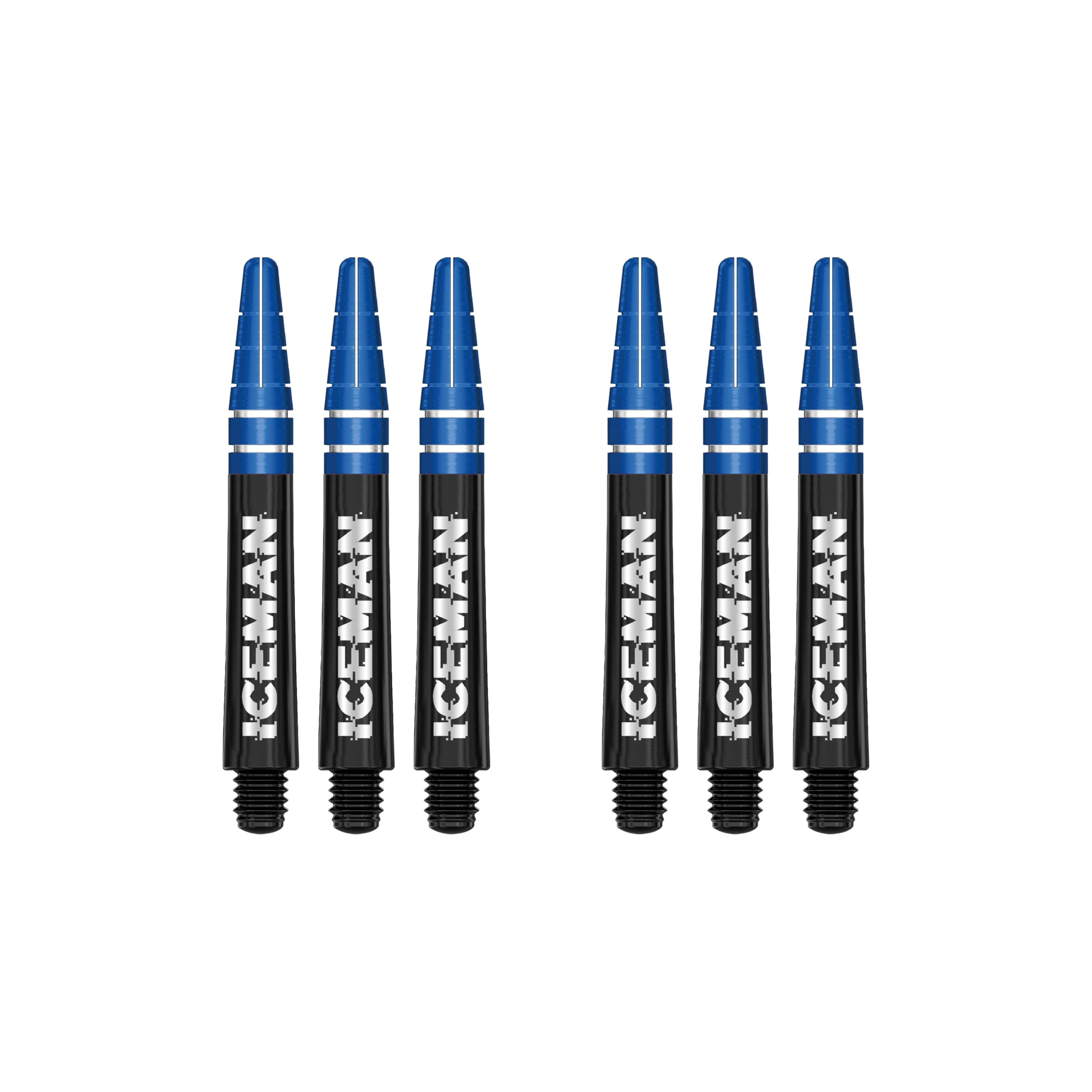 Red Dragon Gerwyn Price Iceman Nitrotech Ionic Short Black Stems - 2 Sets Per Pack (6 Stems In Total)