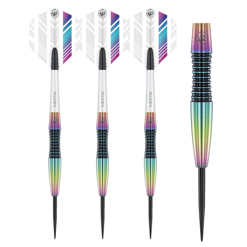 Winmau Elektra 24 Gram Tungsten Darts With Prism Flights And Vecta Shafts (Stems)
