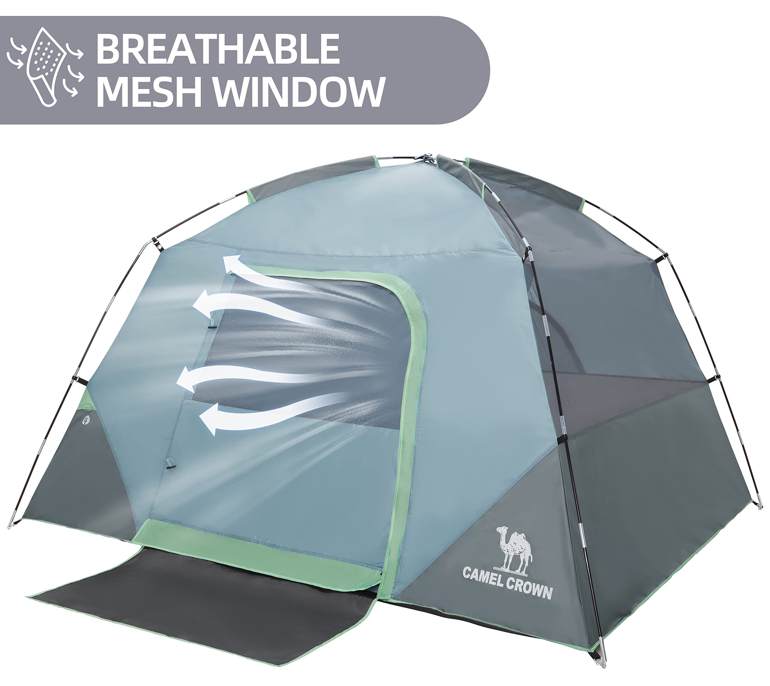 Camel Crown Tents For Camping 4/8 Person Waterproof Quick Setup Folding Outdoor Backpacking Tents 4 People Family Hiking