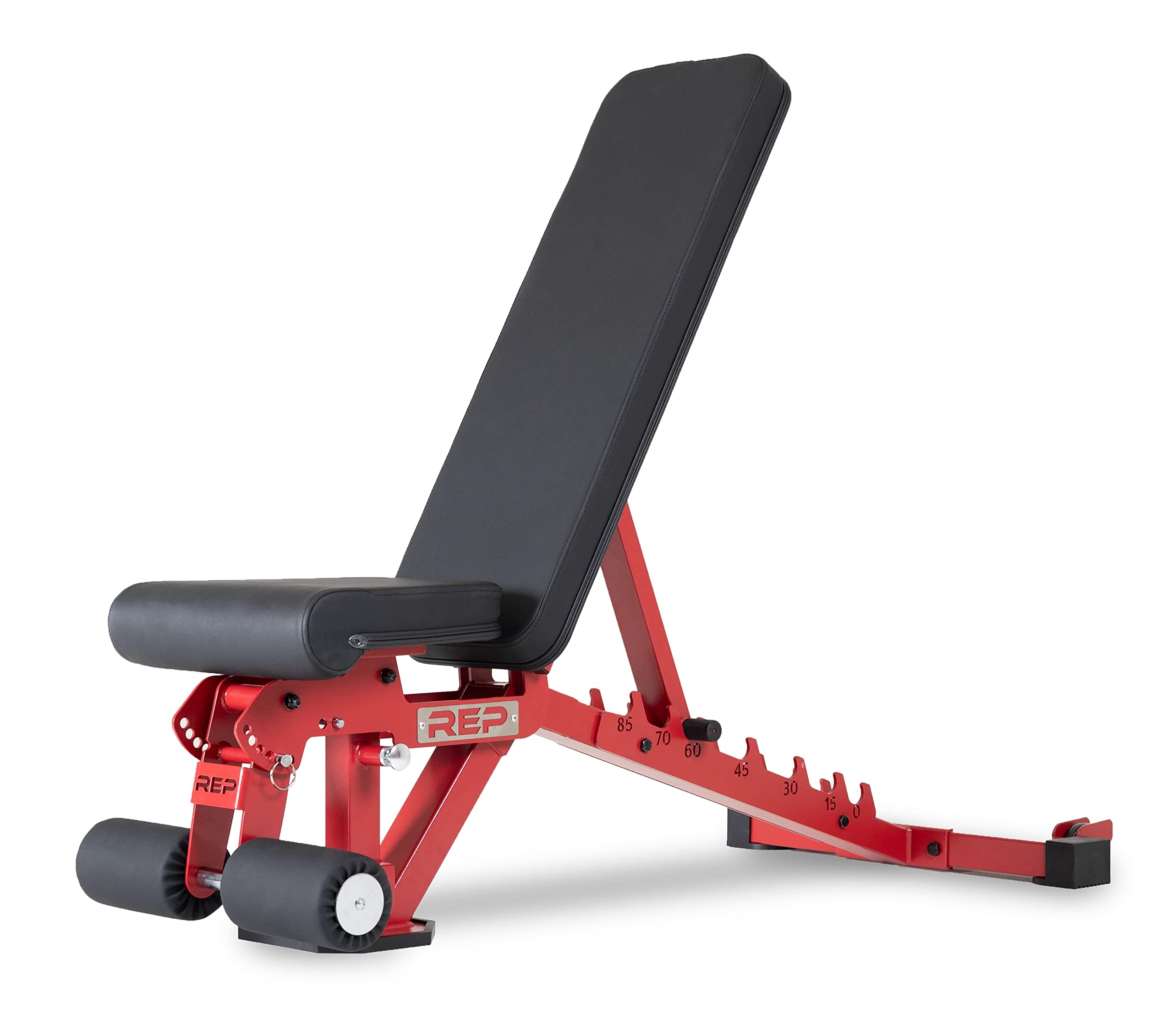 Rep Fitness Adjustable Bench - Ab-3000 Fid - Flat/Incline/Decline (Matte Red)