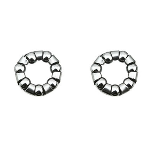 2 Front/Rear Hub Bearings 1/4'' Ball Size X 7 Balls. Works On 3/8'' Axle. Set Of Bearing. Pair Of Bearings. For Bicycle Wheels, 