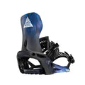 Nidecker LT Supermatic Snowboard Bindings - Automatic Dual-Entry Binding with Heel Pedal & Universal Fit - M - Bio Black