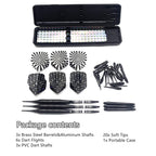 Roobeeo Soft Tip Darts Set For Electronic Dart Board 22G Plastic Tip Darts Set With Brass Barrels&Aluminum Shafts, 6 Flights 3 S
