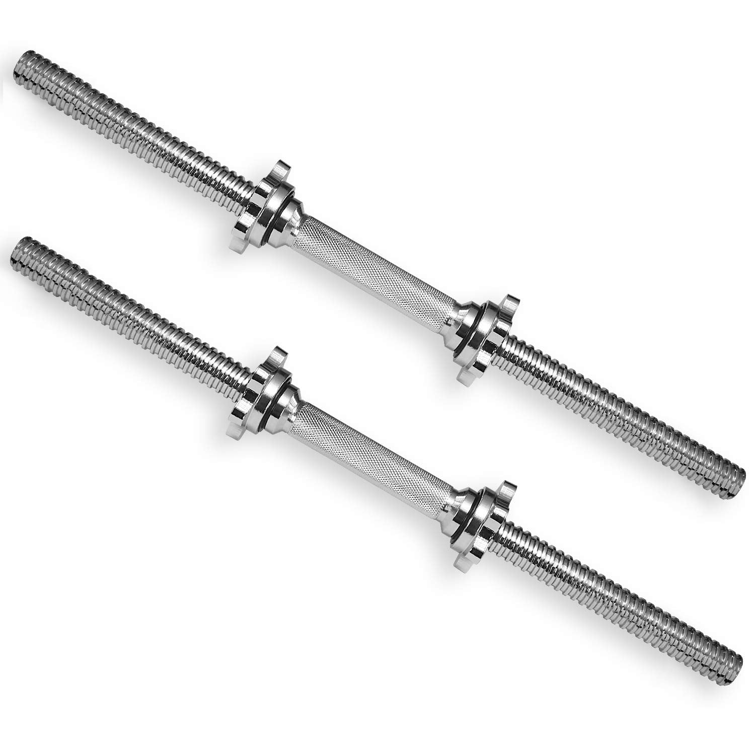 A2Zcare Threaded Dumbbell HandlesAdjustable Dumbbell Bar Handles - Fit 1 inch Standard Weight Plate - Weightlifting Accessories 