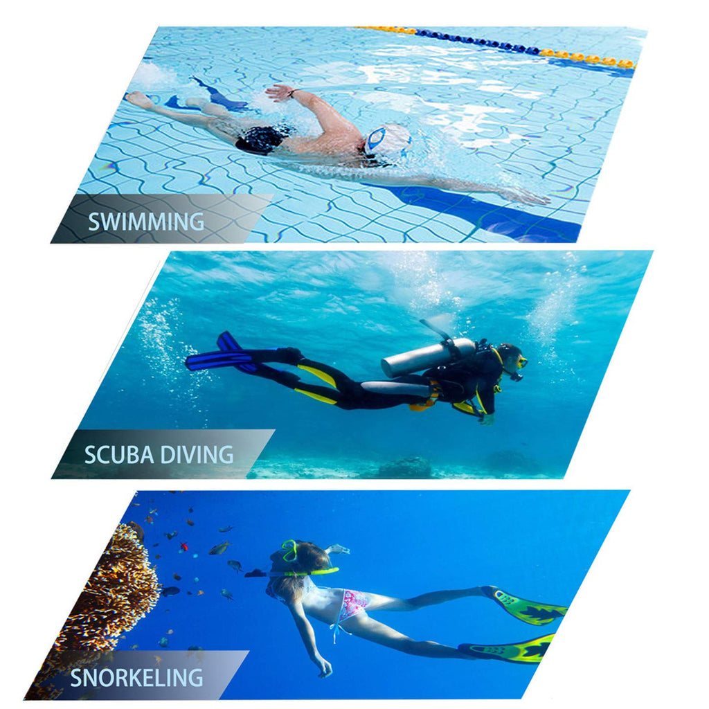 Dipuki Snorkeling Gear For Adults Snorkel Mask Set Scuba Diving Mask Dry Snorkel Swimming Glasses Swim Dive Mask Nose Cover Yout