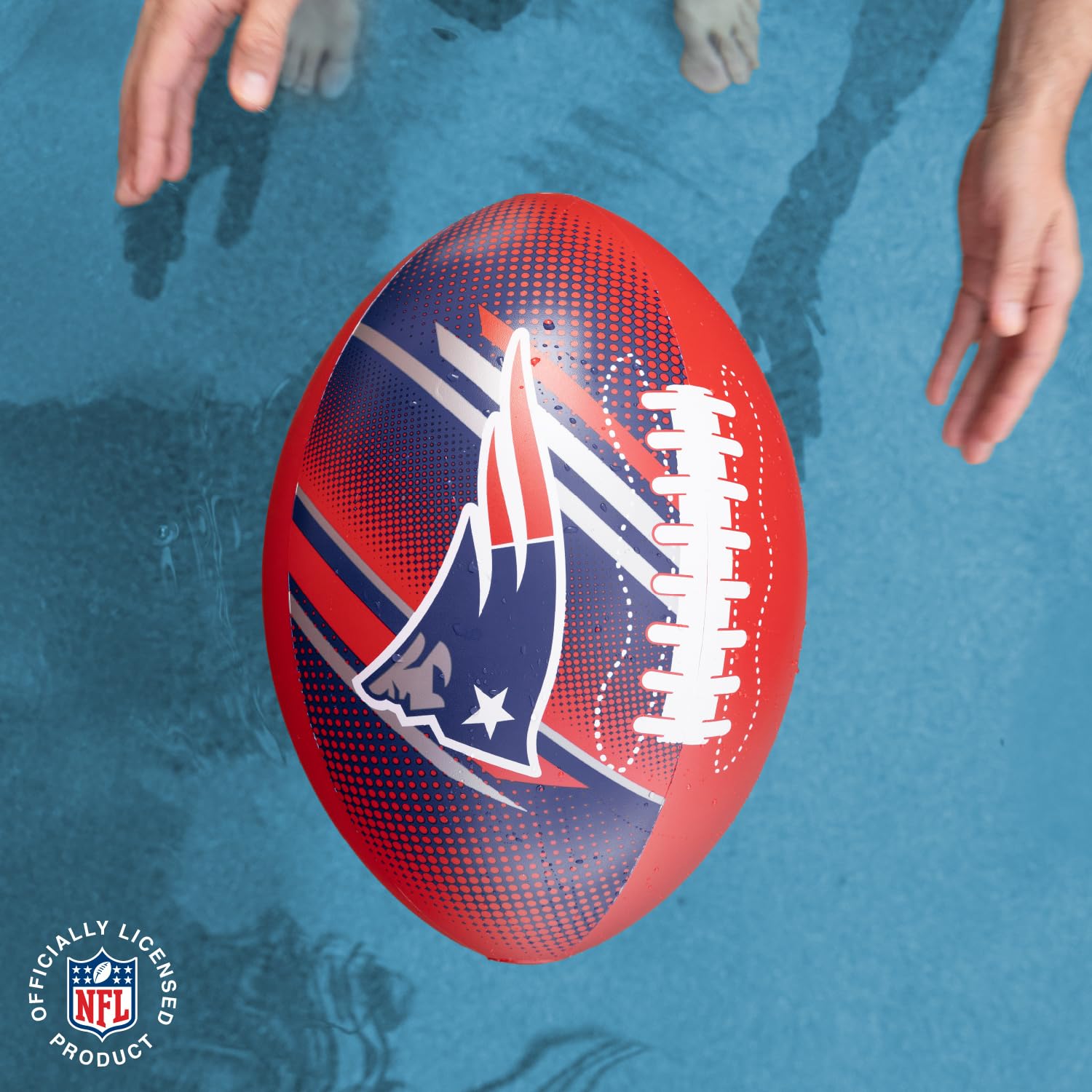 Bigmouth New England Patriots 18    Inflatable Pool Football Officially Licensed Nfl Fan Gear Merchandise Beach Ball Games For A