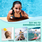 Kids Swimming Ear Plugs,3 Pairs Waterproof Reusable Silicone Child Swim Earplugs for Swimming Surfing Bathing Showering,Small Ch