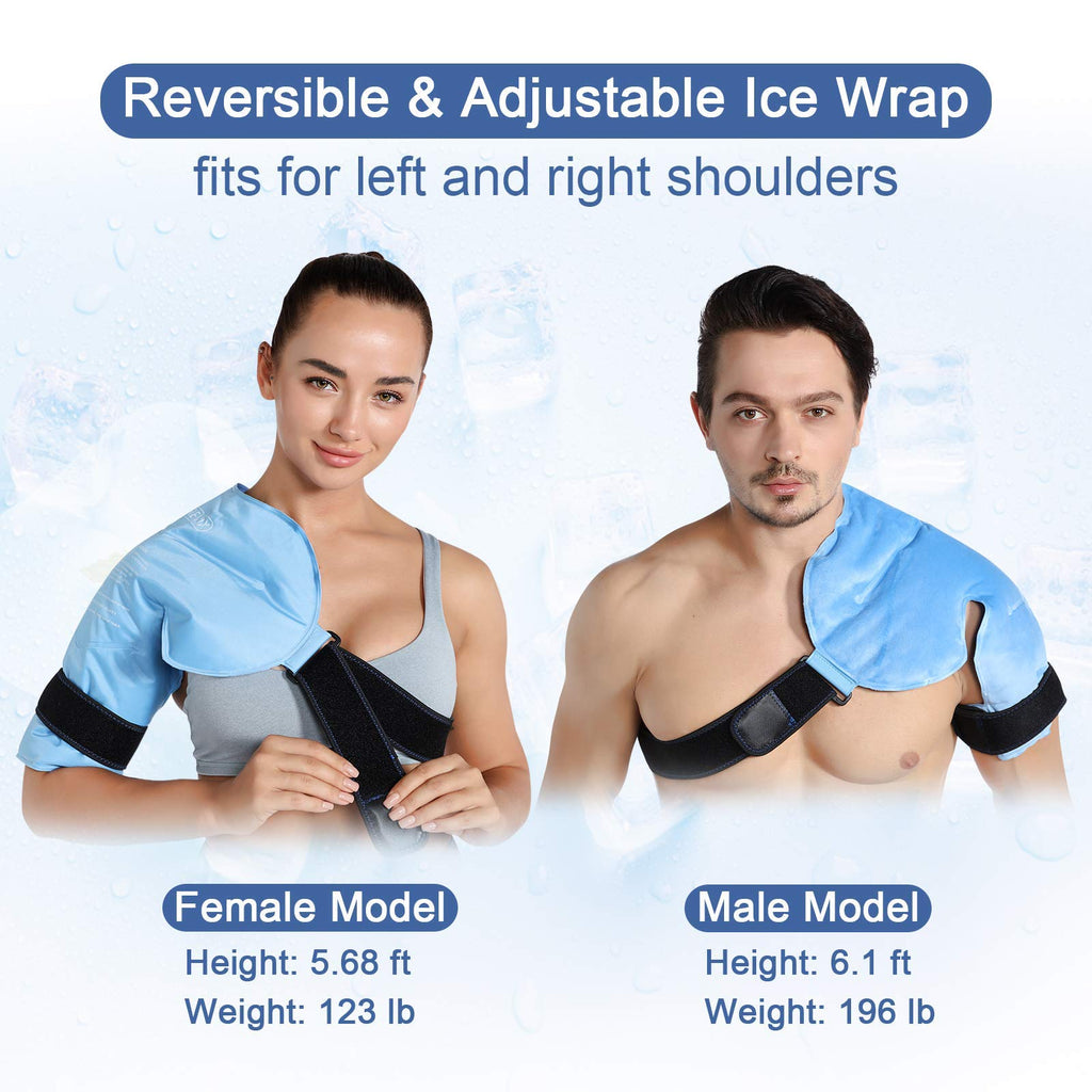 Revix Shoulder Ice Pack Rotator Cuff Cold Therapy, Ice Packs Shoulder Wraps For Pain Relief  Tendonitis, Reusable Shoulder Cold