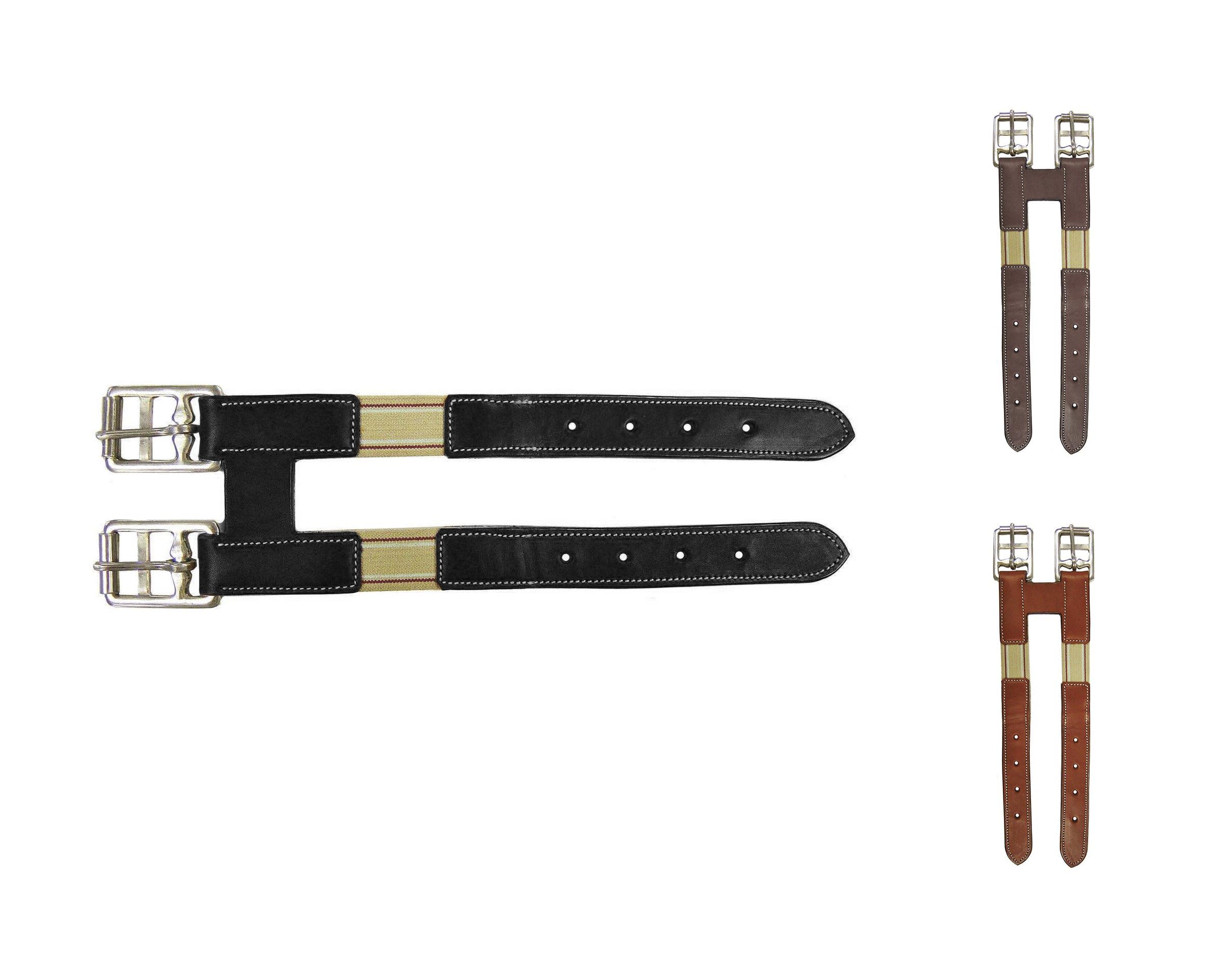 Derby Originals Paris Tack English Leather Elastic Girth Extender, Havana