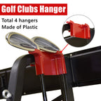 Walmann Wall Mount Golf Bag Organizer For Garage, Extra Large 2 Golf Bag Stand Golf Equipment And Accessories Storage Rack For G