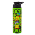 Silver Buffalo NT1389ST Nickelodeon Teenage Mutant Ninja Turtles Turtle Power Stainless Steel Water Bottle, 25-Ounces