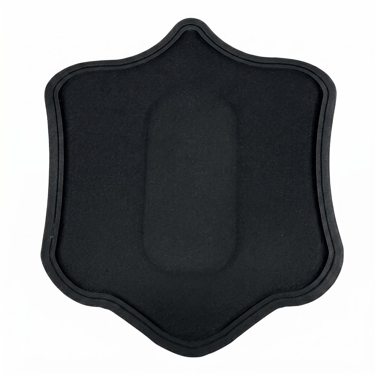 TRENDYNEST EVA Shaping Support Board Contoured Abdominal Support Pad Scalloped Perimeter Ab Board Black, Black