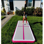 Ez Glam 10Ft/13Ft/16Ft/20Ft Air Mat Tumble Track Inflatable Gymnastics Tumbling Track Mat With Electric Air Pump For Cheerleadin