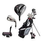 Top Line Men'S Right Handed M5 Golf Club Set , Set Includes Driver, Wood, Hybrid, 5, 6, 7, 8, 9, Pw Stainless Steel Irons With T