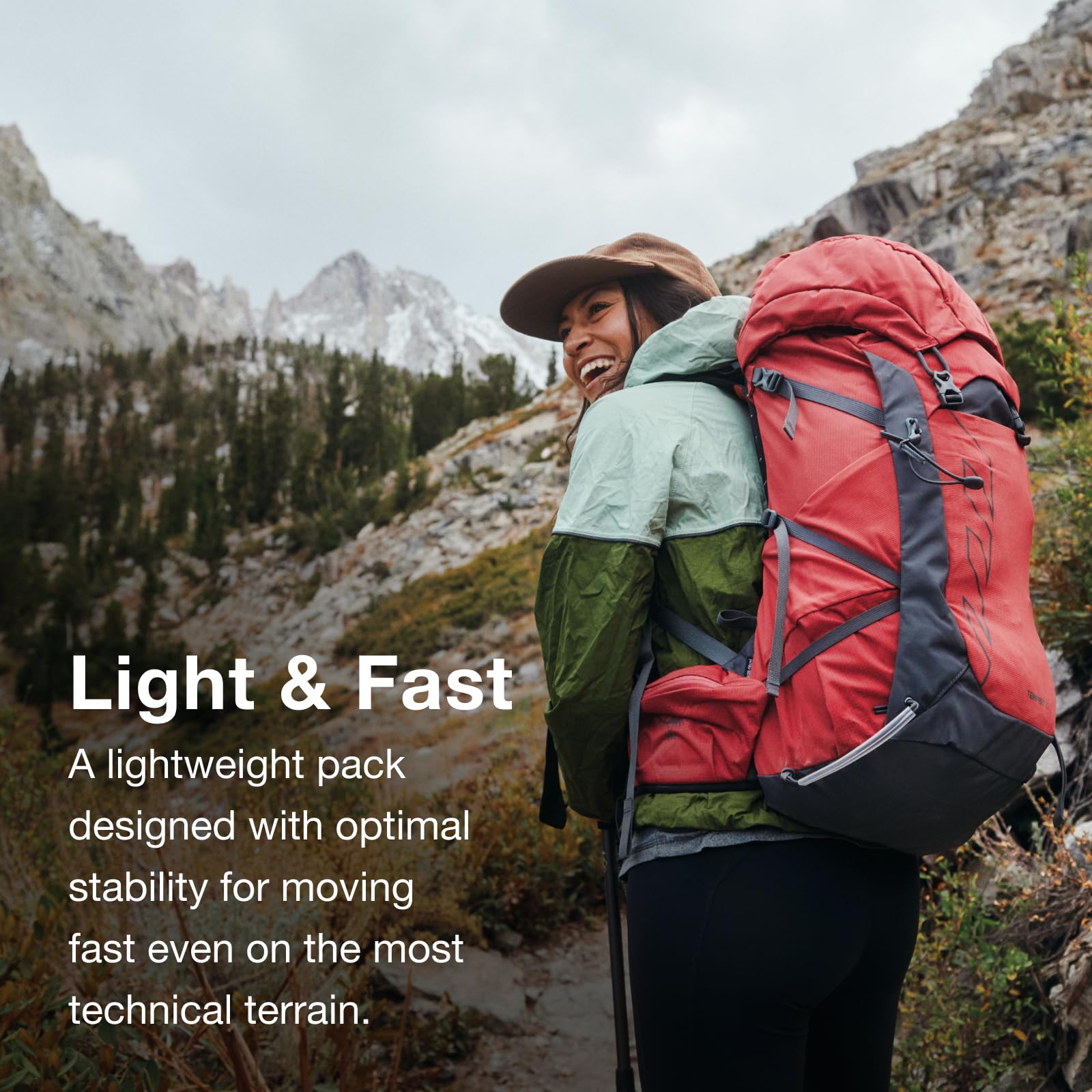 Osprey Tempest 33L Womens Lightweight Hiking Backpack - Daypack for Travel & Camping, Anchor Blue/Atlas