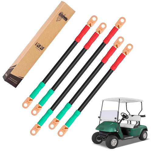 10L0L Golf Cart Battery Cable Set Fits Ezgo Txt 94-Up Medalist/Txt,Corrosion Resistant, Ultra-Long Pure Copper Wire Lugs,6 Surfa