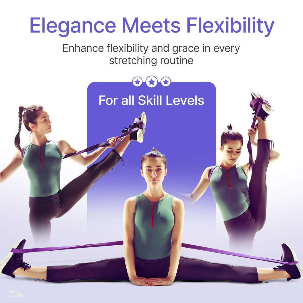 Stretch Bands For Dancers - Flexibility & Ballet Stretching Band, Dance Equipment For Splits & Strength, Ideal Stuff For Ballet,