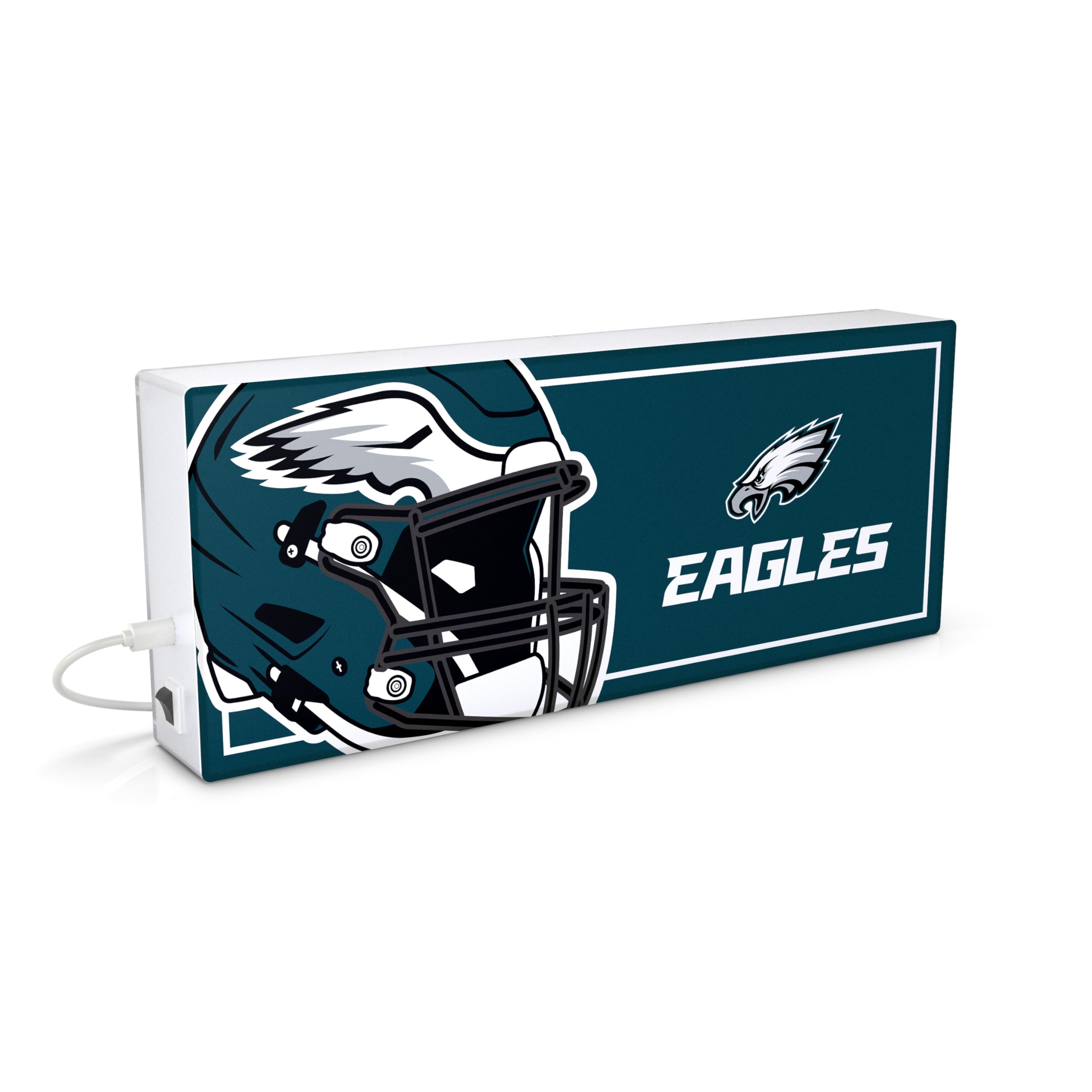 SOAR NFL LED Ambience Light Box: Elevate Your Space with Officially Licensed Wall Dcor, Philadelphia Eagles