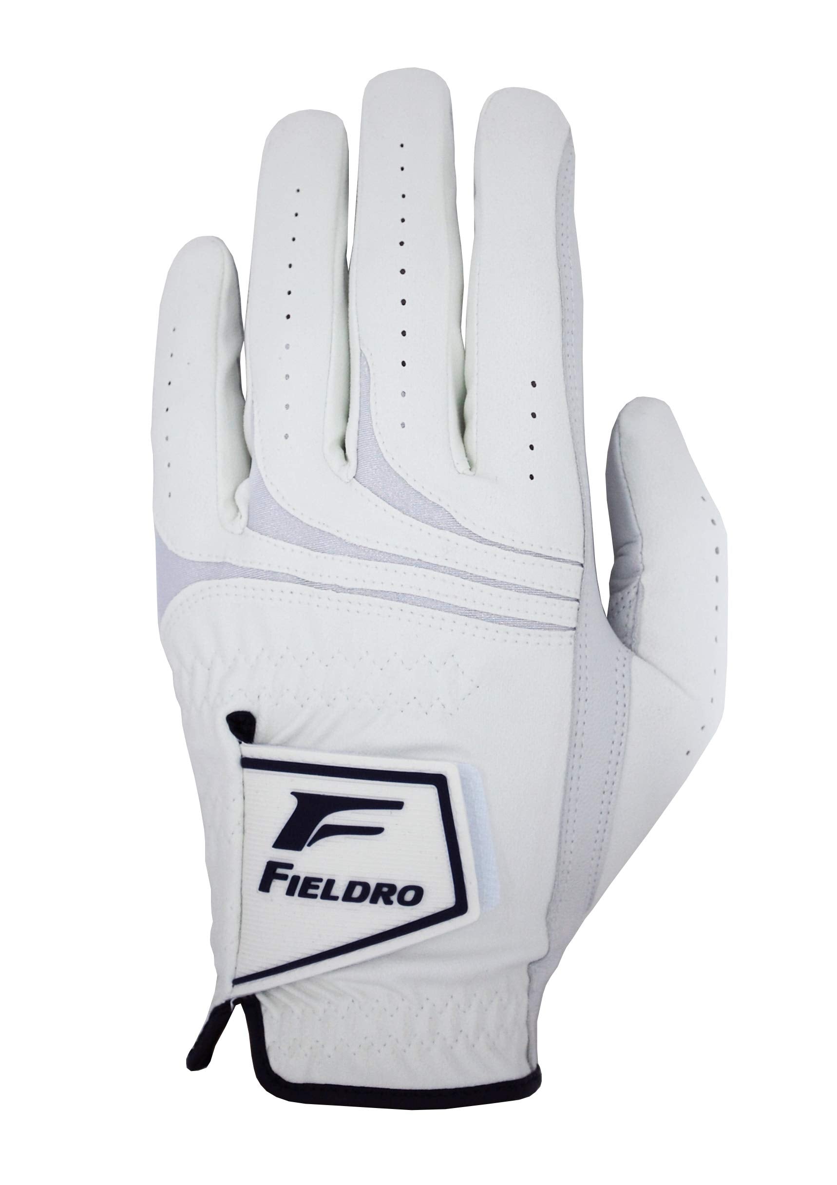 Fieldro Golf Gloves Men Right Hand Left Hand 3 Pack Cabretta Leather Maxskin (Medium/Large, Left)